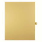 Markmaker - 25 tabs/PQT, 5 PQT/Boite, Intercalaires imprimes Legal, Chamois, 1/15th coupe| format lettre, sans trous, Numero 54-Intercalaires imprimes Legal