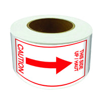 SPC - Étiquette This Side Up (avec/flèche) - 3po x5po - Rouge/Blanc - 500/rouleau-500/rouleau