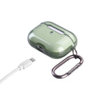 Generak Supply Étui Transparente Anti Choc pour AirPod Pro avec Fermeture et Mousqueton - Vert Jade-Un ajustement parfait, facile à retirer et à installer