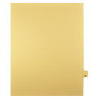 Markmaker - Intercalaires imprimes Legal, Chamois, 1/25th coupe, format lettre, sans trous, 25 tabs/PQT, 5 PQT/Boite, Numero 95-Intercalaires imprimes Legal