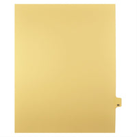 Markmaker - Intercalaires imprimes Legal, Chamois, 1/25th coupe, format lettre, sans trous, 25 tabs/PQT, 5 PQT/Boite, Numero 95-Intercalaires imprimes Legal