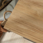 Sauder - 435766 La Collection Sonnet Springs Meuble d’appoint - Finition Pebble Pine-Gestion pratique des cordons grâce à un œillet à l'arrière.
