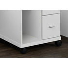 Monarch Specialties - 7055 Credence 2 Tiroirs - Blanc-Espace de rangement ouvert pour contenir vos articles essentiels