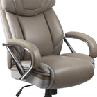 Flash Furniture - Fauteuil de direction à pivot, série Hercules pour tailles fortes, avec siège très large, taupe (GO2092M1TP)-Soutien lombaire intégré