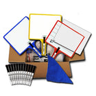 Tableaux blancs personnalisables Kleenslate avec pochettes effaçables à sec, paquet de 12-Tableaux blancs personnalisables primés avec marqueur et gomme enfichables