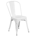 Flash Furniture – Table rectangulaire 31,5 x 63 po et 6 chaises empilables, int./ext., métal, blanc (ET-CT005-6-30-WH-GG)-Certifié ANSI/BIFMA