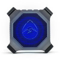 ECOXGEAR EcoEdge Plus Haut-parleur étanche à LED Bluetooth-Gris-IP67 étanche / résistant aux chocs