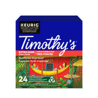 Dosettes K-Cup de café espresso Forêt tropicale de Timothy’s – Paquet de 24-Une pause douce, onctueuse et richement satisfaisante dans votre journée