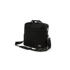 PKG - ANNEX Messager pour ordinateur portable, noir-Polyester noir avec des accents noirs en similicuir