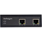 StarTech - Industrial Single Port Gigabit PoE Extender-CARACTÉRISTIQUES TECHNIQUES : 1 Gbit/s | 1 entrée alimentée RJ45 | 1 sortie RJ45 PSE | IEEE 802.3af / 802.3at / 802.3bt (60 W) | 10/100/1000 Mbit/s | Trames étendues 9K | Montage DIN ou mural incl.