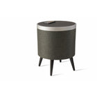 Koble - ZAIN la table d'appoint intelligente, noir / noir / argent-Préférences de hauteur personnalisables : personnalisez votre espace de vie avec 2 ensembles de pieds interchangeables inclus pour s'adapter aux préférences de hauteur