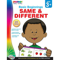Livre numérique : Spectrum - Same & Different, 704169-EB, préscolaire à maternelle-Vous recevrez deux courriels : le premier confirmant la totalité de votre commande et le second comportant un lien de téléchargement. Vous pourrez utiliser le lien de téléchargement immédiatement ou plus tard, comme vous le voulez.