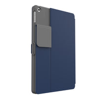 Speck - Coque Balance Foilio avec Microban pour iPad (2019/2020) - Marine arcadia/Gris foncé-L’extérieur durable et la doublure intérieure protègent contre les bosses, les égratignures et les chutes de jusqu’à 1,2 mètre (4 pieds)