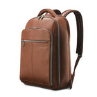Samsonite Classic Leather Sac à Dos 15.6", Cognac-Noir, cuir pleine fleur