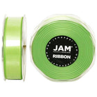 JAM PaperMD – Ruban de satin à deux faces, 88 po de largeur x 25 verges, vert lime, 2/paquet (807SAligr25g)-Vert lime