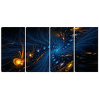 Designart – Art abstrait imprimé sur toile, Illumination, 4 panneaux (PT3000-271)-Impression