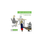 Uncaged Ergonomics – Support ergonomique KT2 pour clavier, sur ou sous le bureau, entièrement réglable-Fait d'acier très robuste et de laminé haut de gamme