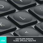 Clavier rétroéclairé sans fil Logitech MX Keys Mini pour professionnels - Graphite-Taille mini, puissance maxi: disposition conçue pour une précision sans effort avec un design minimaliste pour un clavier ergonomique portable pouvant vous suivre partout où vous allez