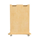 Flash Furniture - Chariot de rangement pour panneaux d'accessoires muraux STEAM Bright Beginnings de qualite commerciale,en bois-Les bords arrondis previennent les ecorchures en cas de contact accidentel
