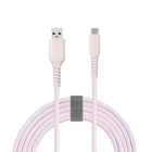 Basic Tech - Câble USB-C Tressé de 6 pi - Rose-Élégant et sans enchevêtrement