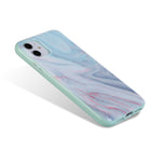 General Supply Goods + Co - Étui Protecteur pour iPhone 11 XR Hybride - Savon Marbré-Bleu Clair