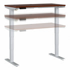 Bureau assis-debout à hauteur réglable 48 po x 24 po Move 40 Series de Bush Business Furniture - cerisier Hansen/gris métallique-Le bureau assis-debout électrique à hauteur réglable est doté d’un piètement motorisé et d’un plateau 48L x 24P avec système de gestion des câbles intégré