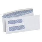 Staples - Enveloppes de sécurité nº 8 à fenêtre double avec rabats gommés, 3 5/8 x 8 5/8 po, blanc, boîte de 500-Conception à deux fenêtres qui affiche l'adresse du destinataire et celle de l'expéditeur