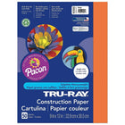 Papier de construction Pacon Tru-Ray, 9" x 12", orange, 250 feuilles-Le papier de construction Tru-Ray est suffisamment résistant pour supporter le rainurage, le pliage et le curling sans se fissurer ni se déchirer