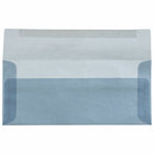 JAM Paper Enveloppes commerciales #10 - 4 1/8" x 9 1/2" - Vélin translucide bleu surf - Paquet de 25-Taille : #10 (4,13 x 9,5 pouces)