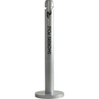 Cendrier dâ€™extérieur Smokersâ€™ Poles, argenté métallique-Quantité/paquet : 1
