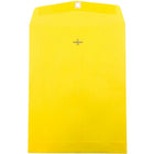 JAM Paper - Enveloppes ouvertes en papier avec fermeture à attache parisienne, 10 x 13 po, jaune, 100 par boîte-Jaune