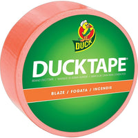 Duck Tape® – Ruban à conduits de couleur, Orange Blaze-Parfait pour réparations, code-couleur, mode, artisanat et projets spéciaux