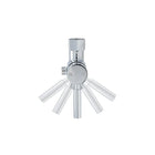 Brondell – Trousse de mise à niveau pour robinet mélangeur chaud/froid MVK-10-Robinet mélangeur CHAUD/FROID à température ajustable fait de métal, solide et ergonomique. Contrôle de la pression de l’eau qui permet l’ajustement du jet d’eau.