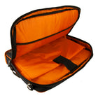Classic Clamshell Sacoche pour Ordinateur Portable 11,6 po, Noir et Orange-Le compartiment pour ordinateur portable peut accueillir jusqu'à 12 pouces