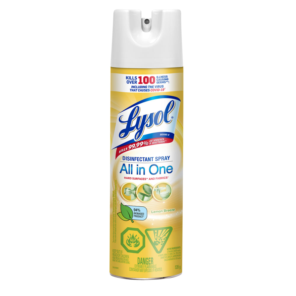Lysolᴹᴰ – Vaporisateur désinfectant – Contenant de 539 g, parfum de citron  frais S-23035 - Uline