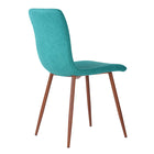FurnitureR - Chaise de salle manger verte, ensemble de 4, SCARGILL GREY-Sans bras