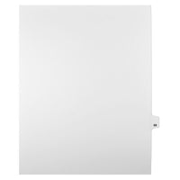 Mark Maker – Onglets séparateurs juridiques blancs, 1/25 onglets, format lettre, sans trous, numéro 68, 25/paquet-Onglets séparateurs blancs, 1/25 onglets