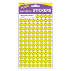 Autocollants Trend Enterprises Superspots, sourires jaune fluo, paquet de 8000-Idéal pour les devoirs, les carnets et les graphiques incitatifs, et plus encore.