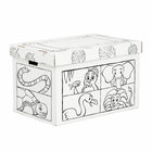 Bankers Box - Coffre à jouets Au jeu - Animal-Polyvalence - Convient à notre jeu de 40 blocs de construction Bankers Box, aux animaux en peluche, aux équipements sportifs, aux livres, aux couvertures, aux oreillers, aux vêtements et tout ce que votre enfant veut ranger dedans