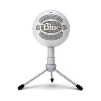 Blue Snowball iCE Plug 'n Play USB Microphone - White-Custom condenser capsule: Powered by Blue’s custom condenser capsule, Snowball iCE microphone delivers crystal-clear audio quality that’s light-years ahead of your built-in computer microphone