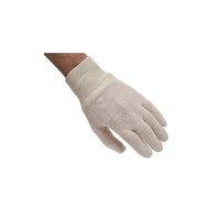 Zenith Safety – Gants d'inspection poly/coton, ourlet tricoté, taille moyenne, paq./120-Protègent contre les empreintes digitales, les huiles et les égratignures