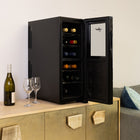 Koolatron - Cellier à vin à 2 zones pour 12 bouteilles - Noir-Températures allant de 55-66 degrees F (12-18 degrees C) dans la zone du haut et 42-55 degrees F (6-12 degrees C) dans la zone du bas
