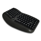 Adesso - Ensemble mini clavier à boule de commande et souris optique ergonomiques sans fil WKB-1150CB Tru-Form Media 1150-Fonctionne jusqu'à 30 pieds de distance sans fil