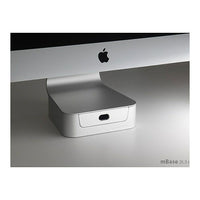 Rain Design – Support à hauteur réglable mBase pour iMac de 21,5 po, argent (10043)-Se place discrètement la base de votre iMac et élève l’écran pour que vous puissiez travailler plus confortablement