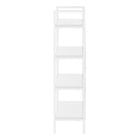 Monarch Specialties - 7801 48 po H Etagere - Blanc/Metal Blanc-Dimensions du produit: 23.75 pounces L x 12 pounces P x 48 pounces H