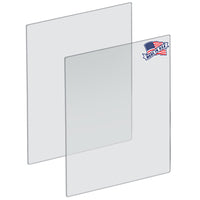 Azar - Acrylique Vertical / Portrait Mur suspendu - 4 po l x 6 po H - Clear - 10 pack-Vendu en paquets de: 2