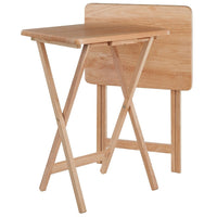 Winsome – Ensemble de tables à collation Alex, 2 pièces, fini naturel (42290)-Fabriqué de bois massif