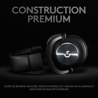 Logitech - Casque de jeu G PRO X avec Blue VO!CE - PC, Xbox One, PS5, PS4 - Noir-Transducteurs PRO-G 50 mm - Ces transducteurs avancés dotés d'une construction unique en maillage hybride offrent une image sonore claire et précise, ainsi qu'une réponse des basses améliorée. Entendez clairement les bruits de pas et les indices de l'environnement pour vous donner un avantage compétitif en jeu.