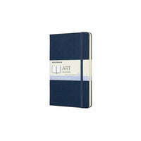 Moleskine – Carnet de croquis de la collection Art, page blanche, couverture rigide, noir, 5 x 8,25-Papier pour croquis sans acide, couleur ivoire