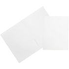 JAM Paper Chemises de présentation au fini mat avec deux pochettes, 9 x 12 po, blanc, 12/paquet-Blanc